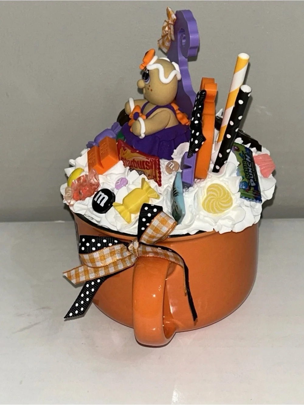 Handmade bright orange